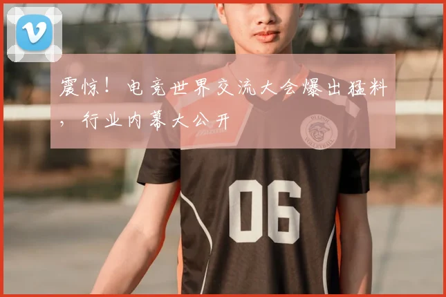 震惊!电竞世界交流大会爆出猛料,行业内幕大公开